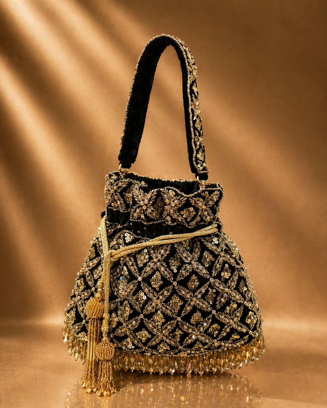 Emerald & Gold Potli