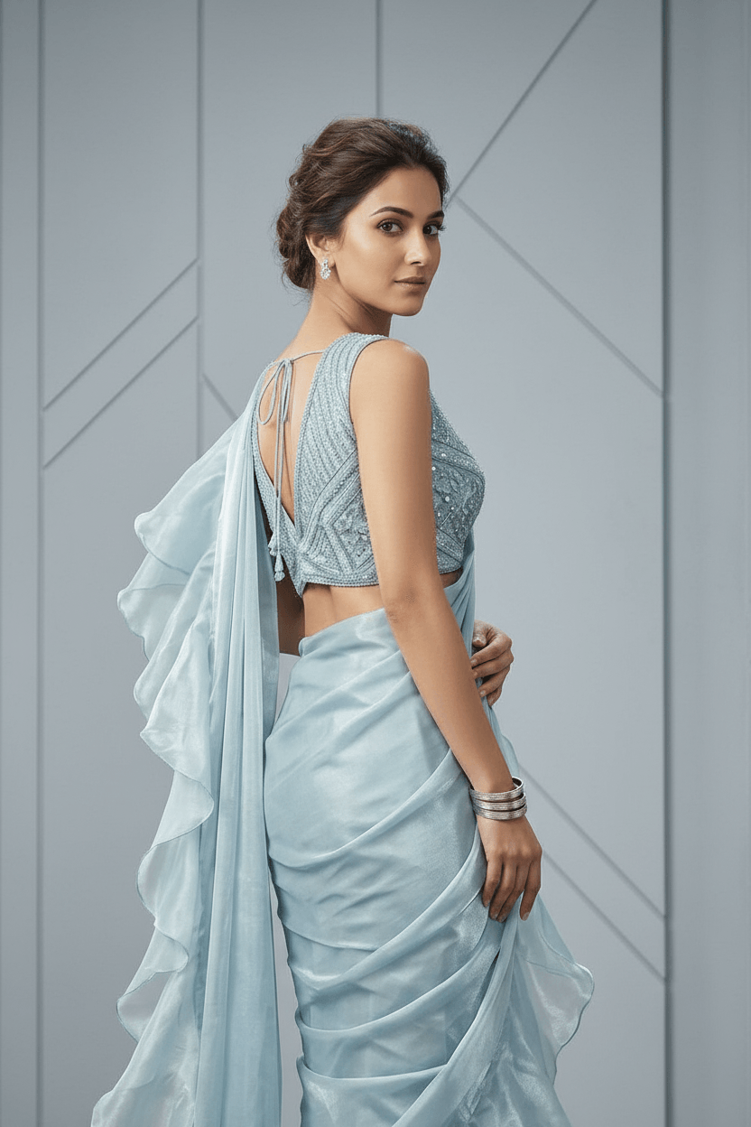 Tarini - Organza Drape Saree