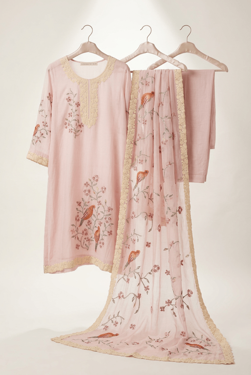 Parizad - Mul Cotton Unstitched Suit