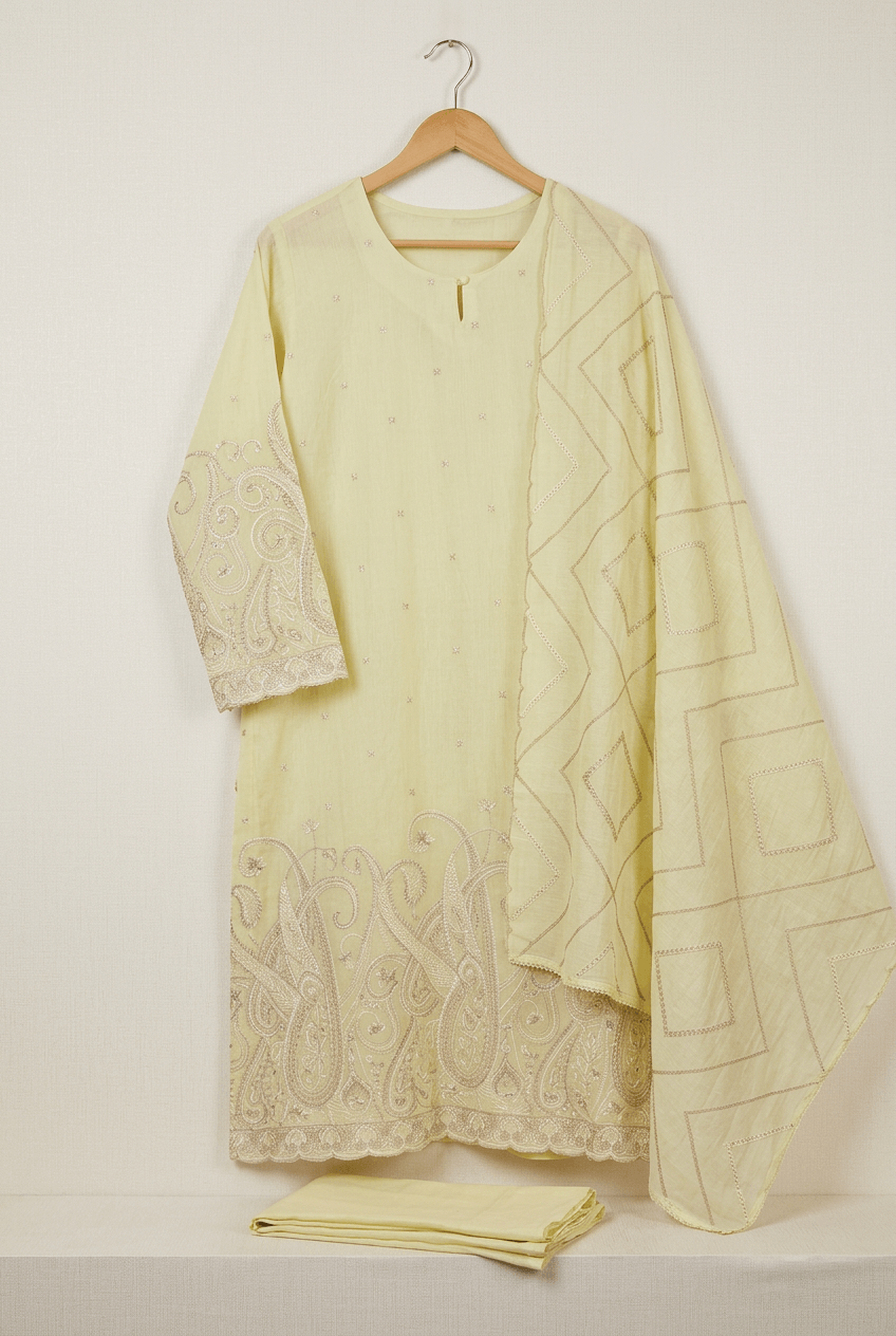 Makhni - Mul Cotton Unstitched Suit