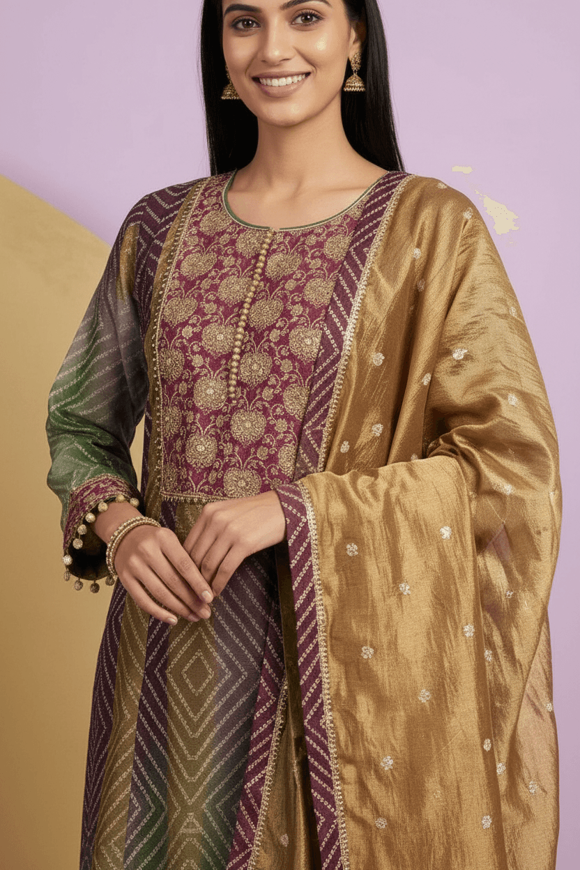Brinda - Silk Suit Set