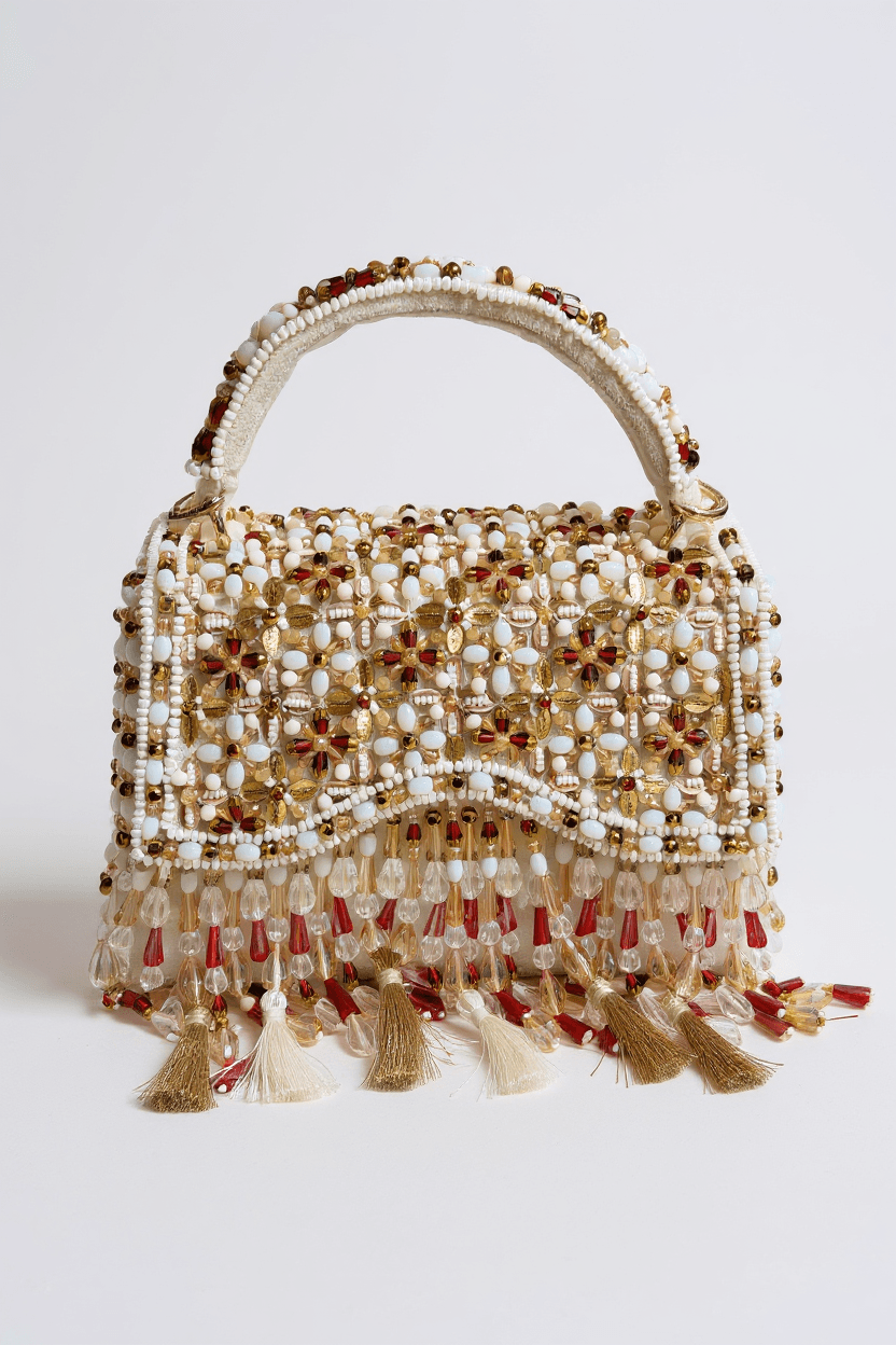Ivory & Ruby Clutch
