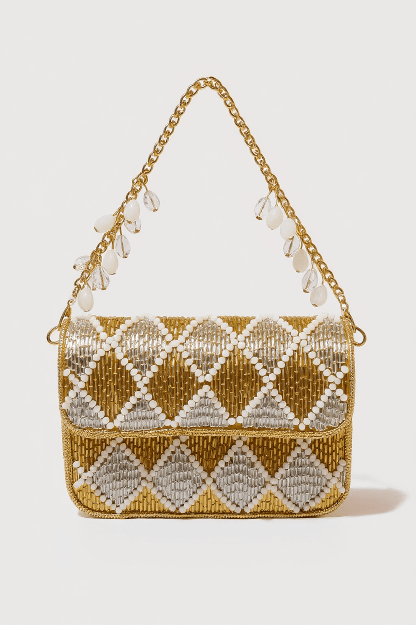 Gold & Ivory Clutch