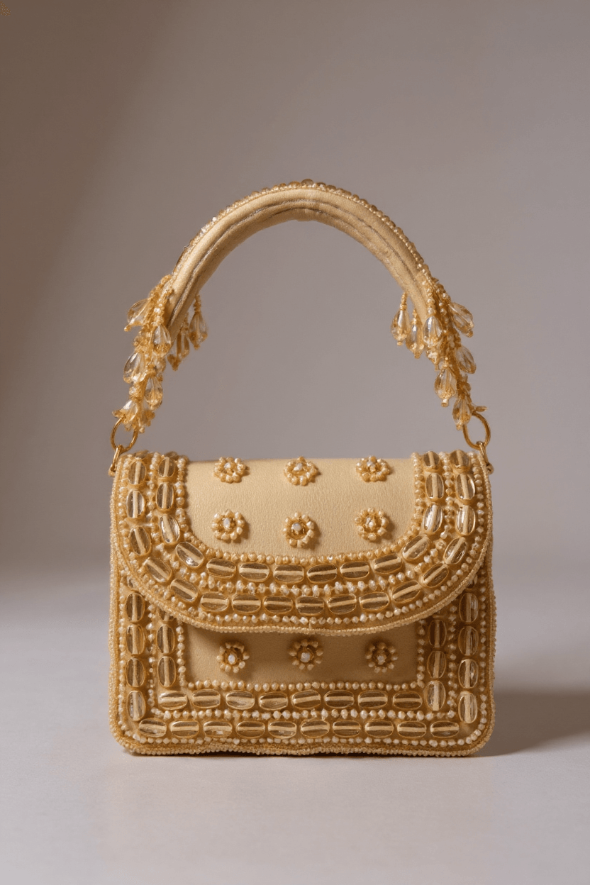 Gold Velvet Clutch (Mini)
