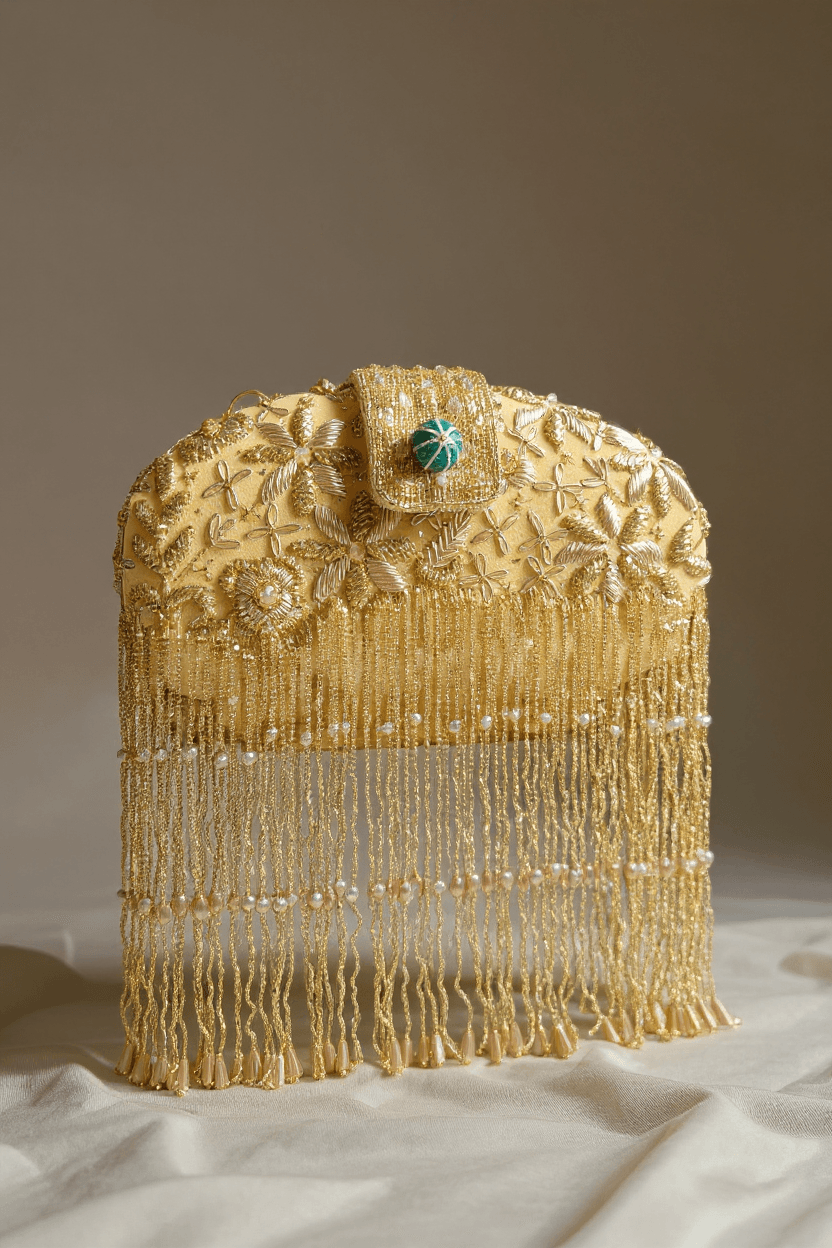 Vintage Dabka Potli (Mini) - Gold