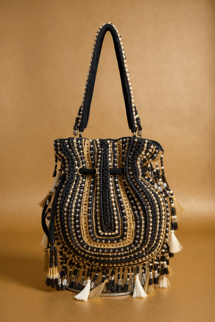 Black & Gold Potli