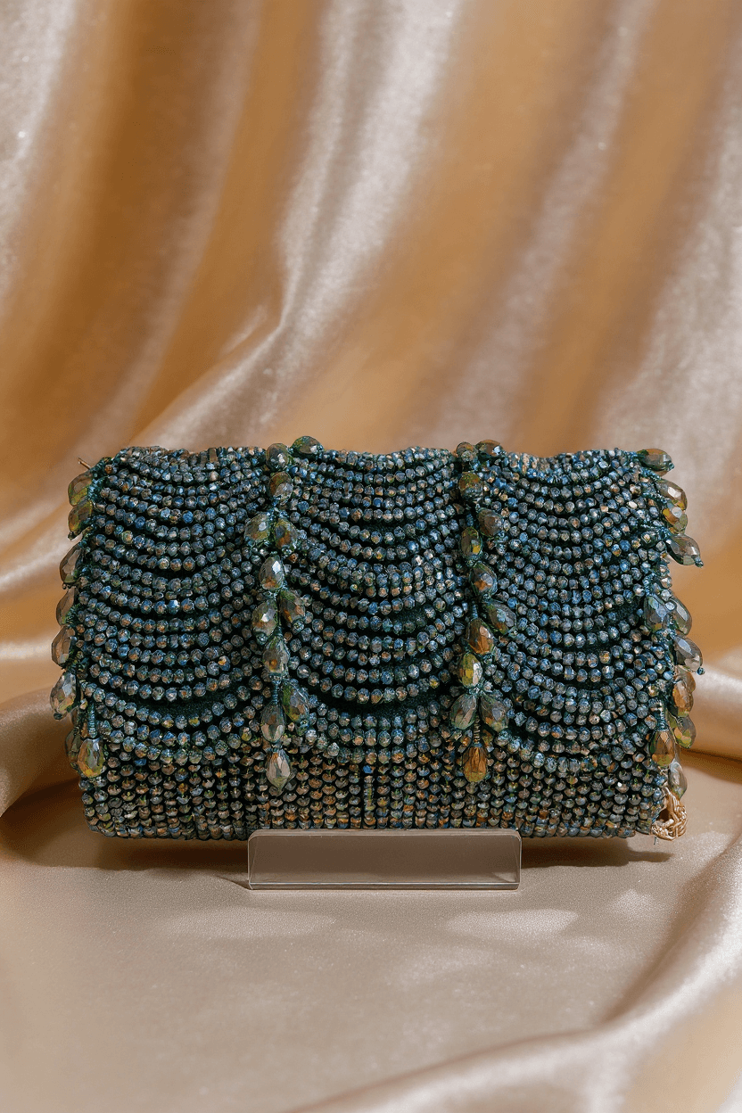 Emerald Crystal Clutch