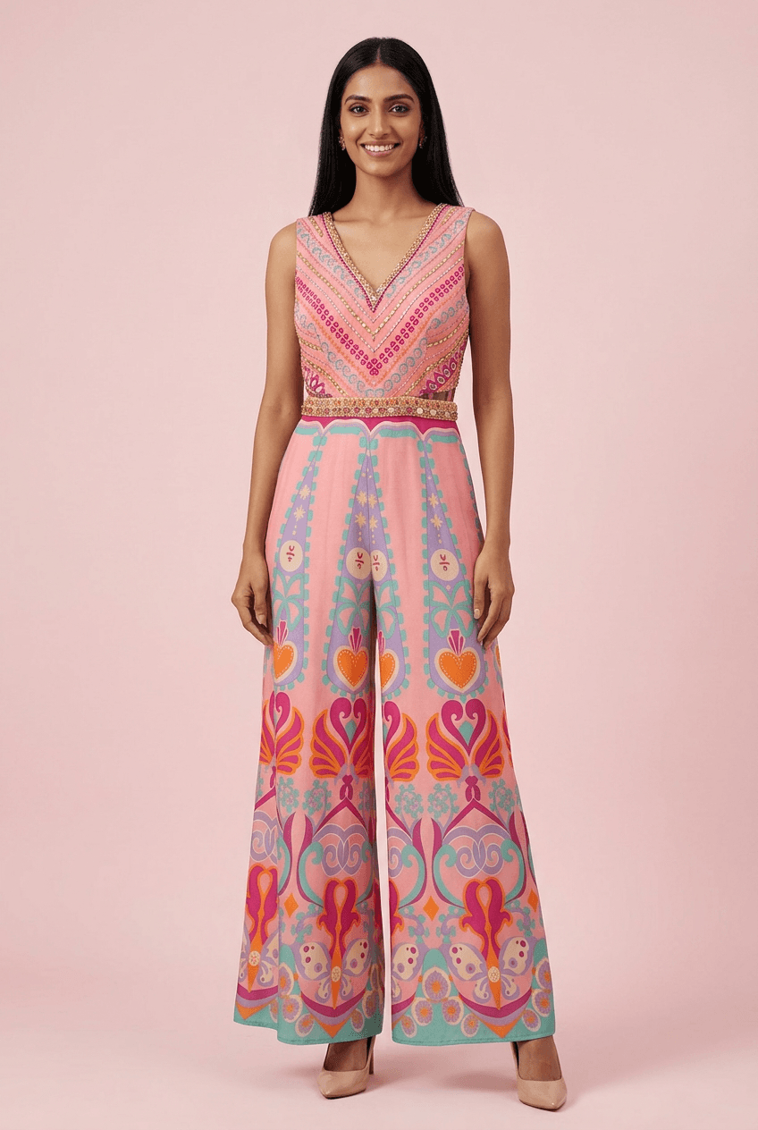 Mitali - Printed Crepe Jumpsuit