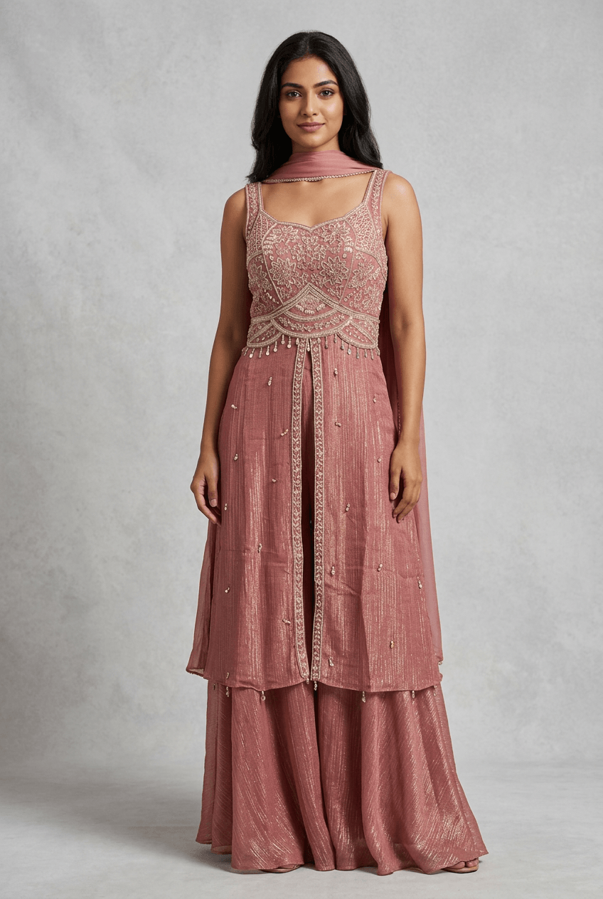 Isha - Pink Tissue Ensemble